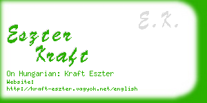 eszter kraft business card